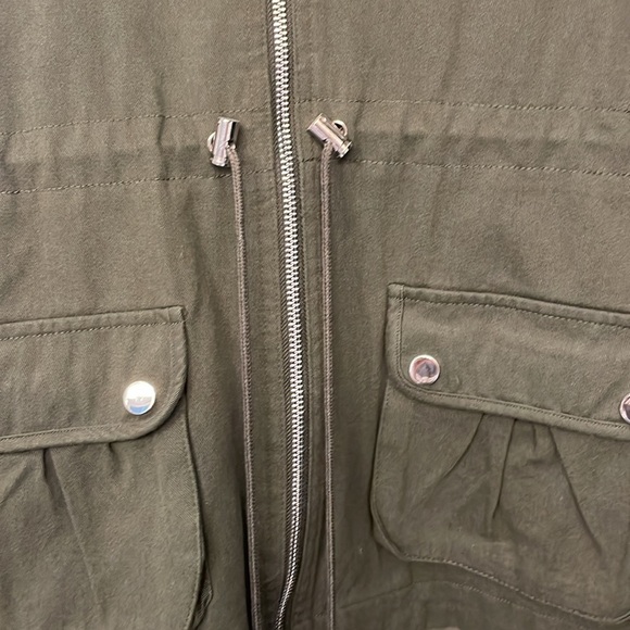 NWT Fate Army Jacket with Southwest knit sleeves - Picture 6 of 9